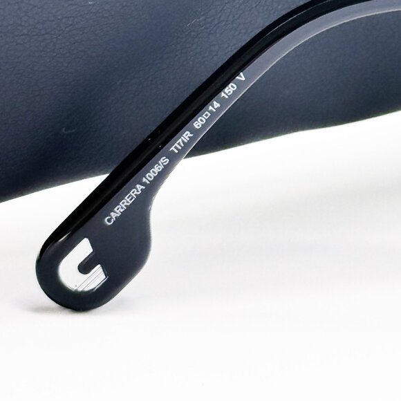 NEW CARRERA 1006/S 0TI7 SUNGLASSES MEN SILVER BLACK AVIATOR EYEWEAR CARRERA - Picture 5 of 6